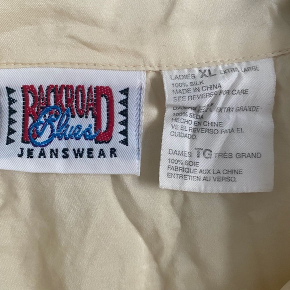 Vintage XL Sleeveless Silk Top - Picture 3 of 3